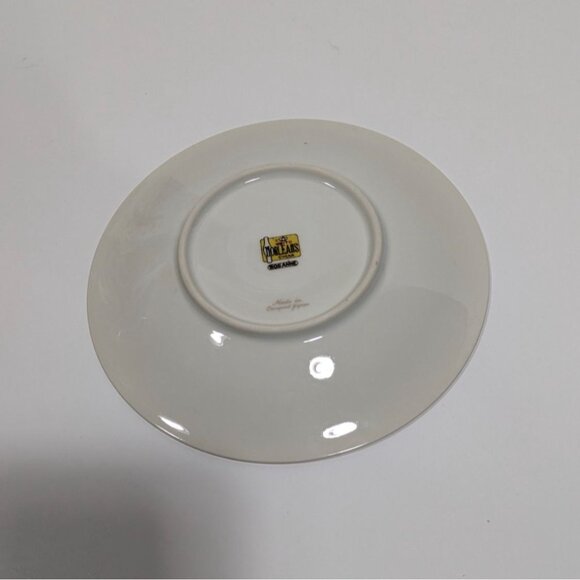 Meito Norleans Rosanne Saucer Pink Floral Porcelain Occupied Japan Vintage - Picture 4 of 5